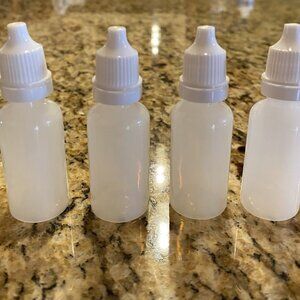 Plastic Dropper Bottle w/tops 15ML (45 in Total)